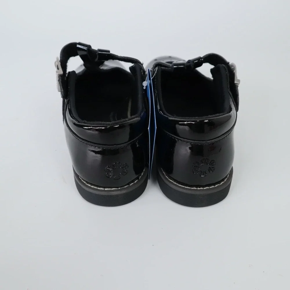 Stride Rite Big Girls Sr Susie Mary Jane Flats Size 12.5 Shoes Black Patent NEW